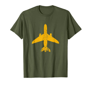 Funny shirts V-neck Tank top Hoodie sweatshirt usa uk au ca gifts for Distressed Yellow Jet Airplane Aviation Pilot Gifts Flying T-Shirt 2414578