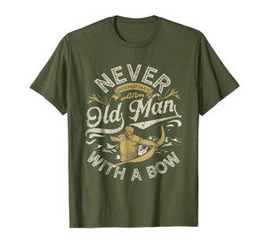 Funny shirts V-neck Tank top Hoodie sweatshirt usa uk au ca gifts for Old Man With A Bow T shirt Hunting Hunter Men Funny Gifts 3396957
