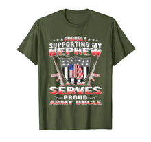Load image into Gallery viewer, Funny shirts V-neck Tank top Hoodie sweatshirt usa uk au ca gifts for Support My Nephew My Soldier - Proud Army Uncle Shirt Gifts 2654653
