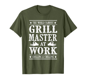 Grill Master Barbecue BBQ Smoker Grillin Dad Grandpa Gifts TShirt875697