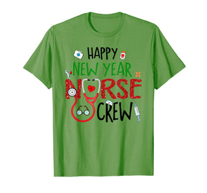 Happy New Year Nurse Crew Funny Christmas Gifts For Nurse T-Shirt-3214972