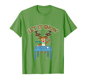 Let It Snow Cocaine Reindeer Santa Funny Adult Humor Gifts T-Shirt-2364843