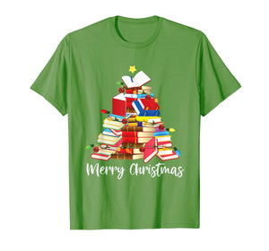 Reading Books Tree Librarian Nerd Christmas Gifts T-Shirt