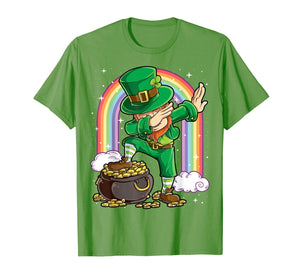 St Patricks Day Dabbing Leprechaun Boys Kids Men Gifts Dab TShirt203544