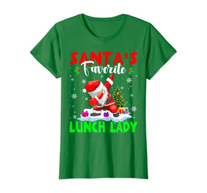 Funny shirts V-neck Tank top Hoodie sweatshirt usa uk au ca gifts for Santa's Favorite Lunch Lady Cute Lunch Lady Christmas Gifts T-Shirt 331980