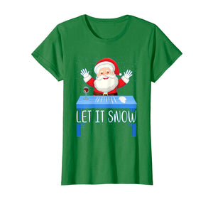 Let It Snow Santa Cocaine Adult Humor Xmas Funny Gag Gifts T-Shirt-114289