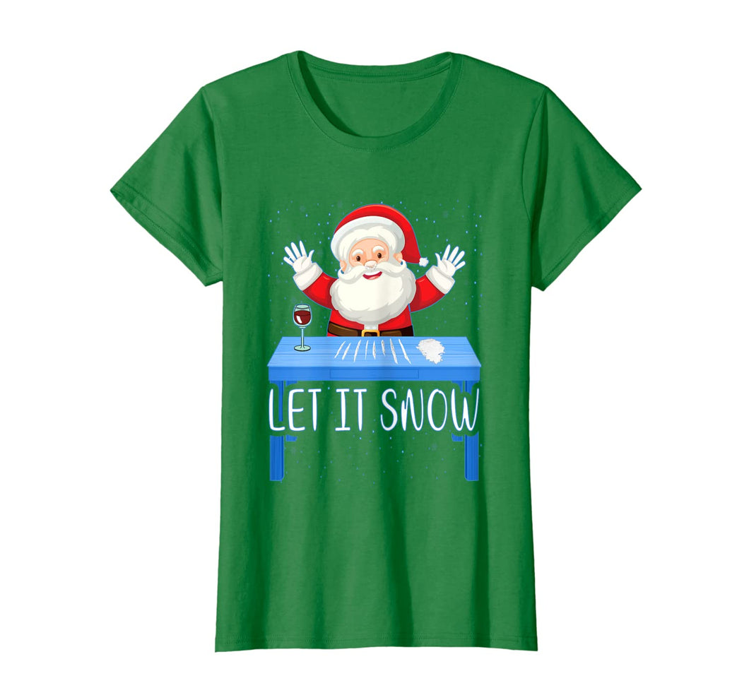Let It Snow Santa Cocaine Adult Humor Xmas Funny Gag Gifts T-Shirt-114289