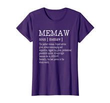 Load image into Gallery viewer, Funny shirts V-neck Tank top Hoodie sweatshirt usa uk au ca gifts for Memaw Definition Grandma Mother Day Gifts Women T-Shirt 339735
