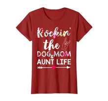 Load image into Gallery viewer, Funny shirts V-neck Tank top Hoodie sweatshirt usa uk au ca gifts for Rockin&#39; The Dog Mom And Aunt Life - Dog Lovers T-Shirt Gifts 67016
