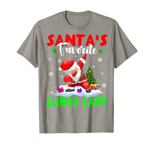 Funny shirts V-neck Tank top Hoodie sweatshirt usa uk au ca gifts for Santa's Favorite Lunch Lady Cute Lunch Lady Christmas Gifts T-Shirt 331980