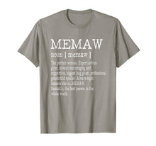 Load image into Gallery viewer, Funny shirts V-neck Tank top Hoodie sweatshirt usa uk au ca gifts for Memaw Definition Grandma Mother Day Gifts Women T-Shirt 339735
