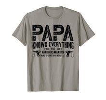 Load image into Gallery viewer, Funny shirts V-neck Tank top Hoodie sweatshirt usa uk au ca gifts for Mens Papa Knows Everything T-Shirt Funny Father&#39;s Day Gifts 3005352
