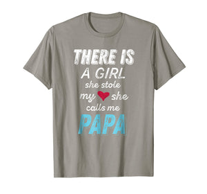 Funny shirts V-neck Tank top Hoodie sweatshirt usa uk au ca gifts for Papa Gifts Shirts from Granddaughter, She Stole My Heart Tee 263079