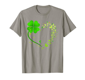 Heart Shamrock Butterfly Happy St Patrick's Day Gifts T-Shirt-517295