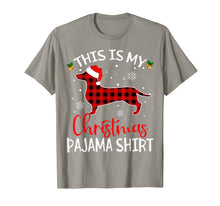 Load image into Gallery viewer, This is my Christmas Pajama Shirt Dachshund Red Plaid Gifts T-Shirt
