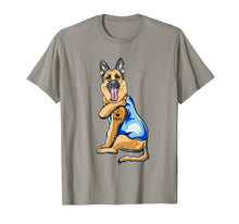 Load image into Gallery viewer, Women Gifts German Shepherd Dog Tattoo I Love Mom T-Shirt-302767
