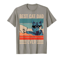 Load image into Gallery viewer, Vintage Best Cat Dad Ever Bump Fist father&#39;s day Gifts T-Shirt-339323

