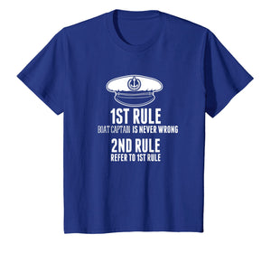 Boat Captain Is Never Wrong T Shirt Hat Gifts For Costume