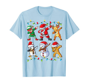 Funny shirts V-neck Tank top Hoodie sweatshirt usa uk au ca gifts for Dabbing Santa Elf Friends Christmas Kids Boys Men Xmas Gifts T-Shirt 24841