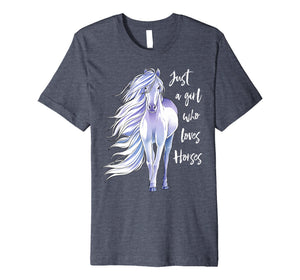 Funny shirts V-neck Tank top Hoodie sweatshirt usa uk au ca gifts for Just A Girl Who Loves Horses Shirt Horse Riding Women Gifts 1523077